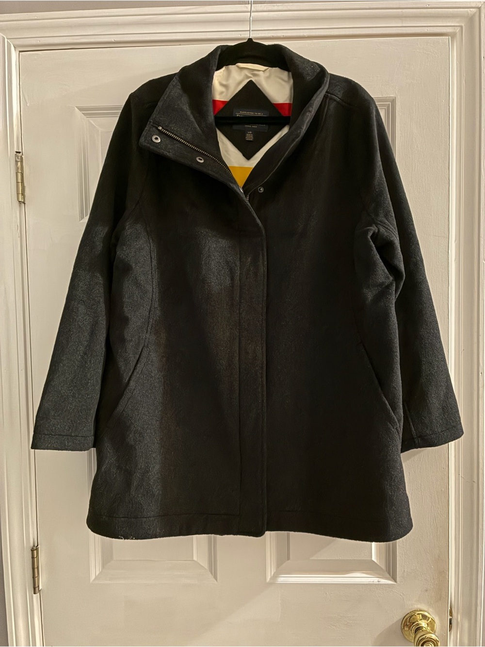 Pendleton Black Wool Hooded Jacket